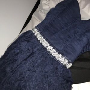 Trixxi Navy Blue Homecoming Dress